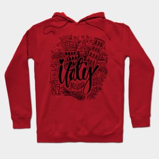 Hand Drawn Symbols Of Italy Hoodie